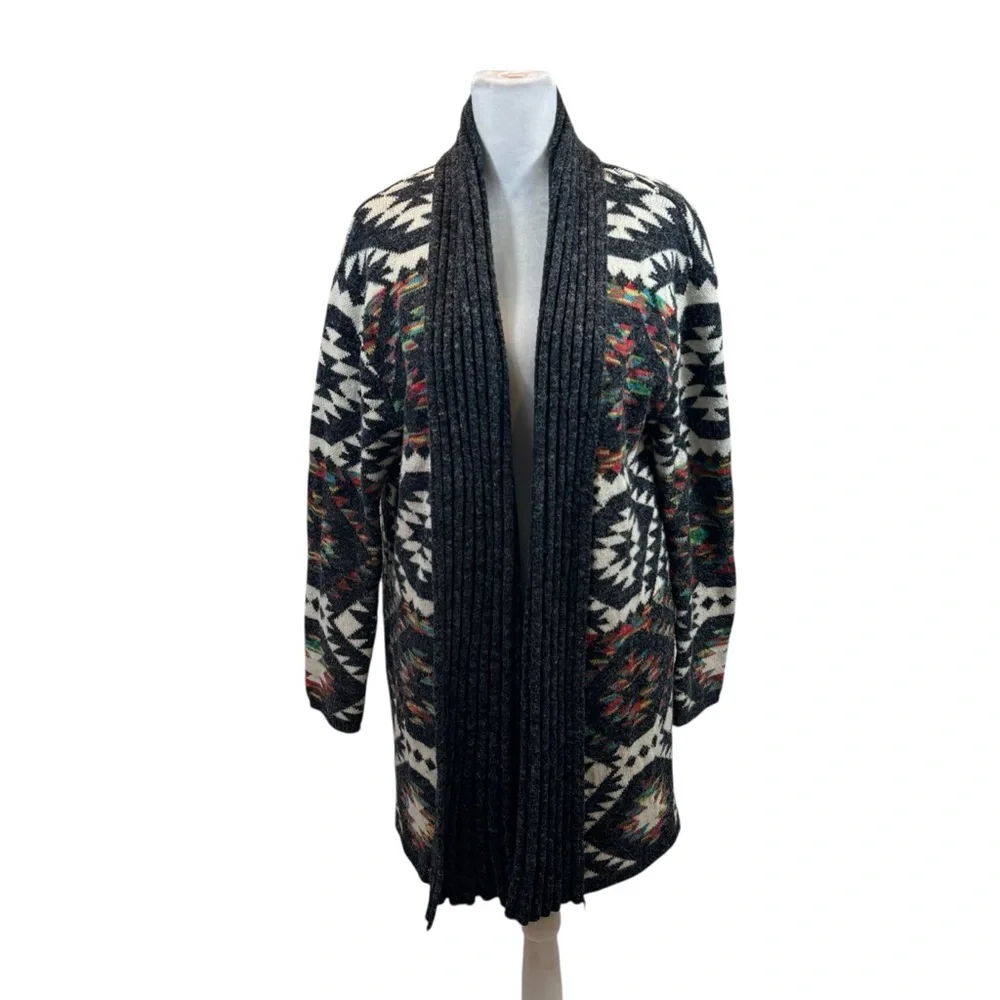 Ladies Dreamers Brand Open Front‎ Cardigan Sweater Size Large